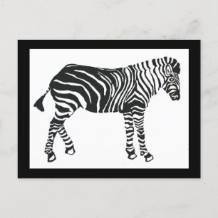 Zebra-vykort Vykort