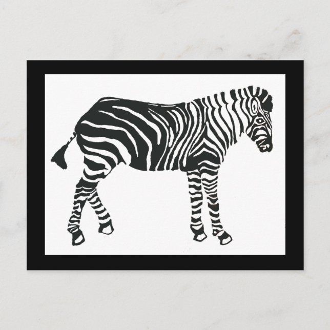 Zebra-vykort Vykort (Framsida)