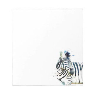 Zebra Watercolor Anteckningsblock
