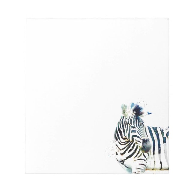 Zebra Watercolor Anteckningsblock (Framsida)