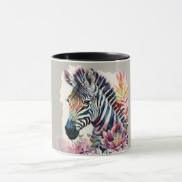 Zebra Watercolor Art Mugg