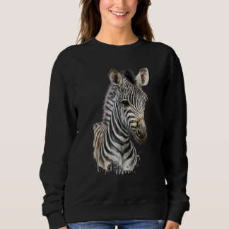 Zebra Watercolor T Shirt