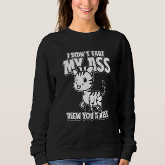 Zebra Wildlife Jag sket inte Min rumpa blåste dig T Shirt