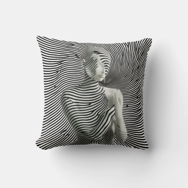 Zebra Woman Kudde (Framsida)