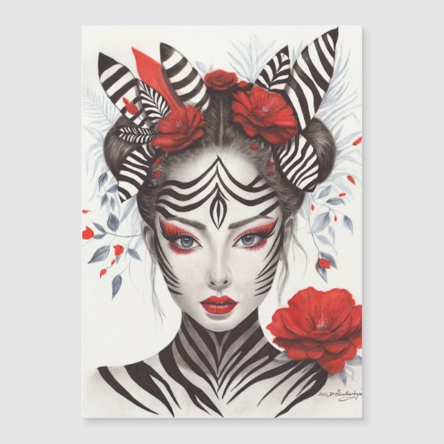 Zebra Woman - Prisbelönt poppekonst (Framsida)