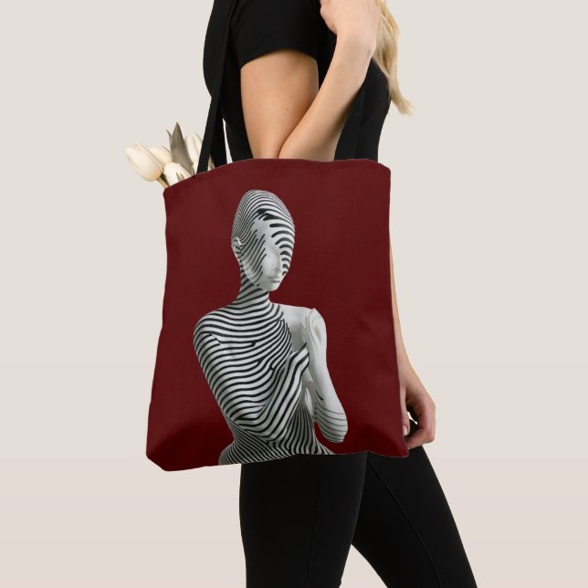 Zebra Woman Tygkasse (Närbild)