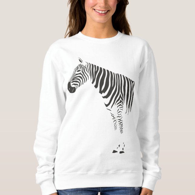Zebra Wrap Around T Shirt (Framsida)