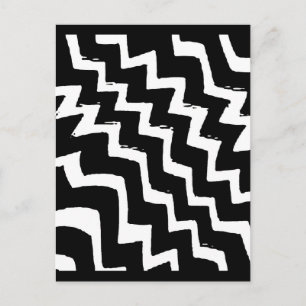 Zebra Zigzag Vykort