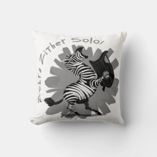 Zebra Zither Solo Kudde