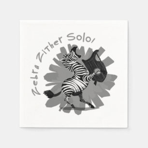 Zebra Zither Solo Pappersservett