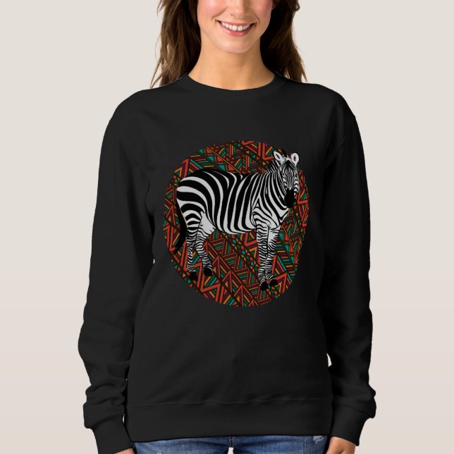 Zebra zoo-ränder djur kostym tropisk vildmark t shirt (Framsida)
