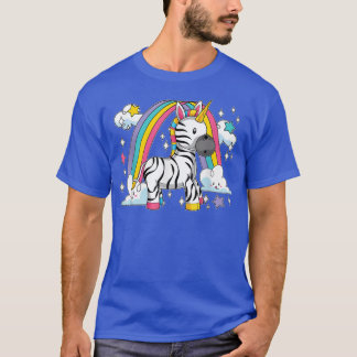 Zebracorn Afrika Zoo Animal Rainbow Fairytale Unic T Shirt