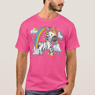 Zebracorn Afrika Zoo Animal Rainbow Fairytale Unic T Shirt