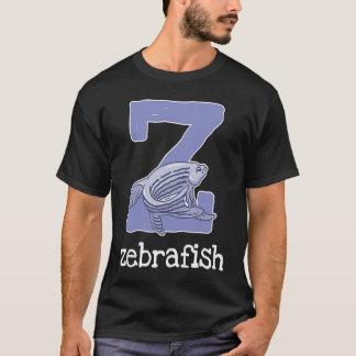 Zebrafish Alphabet Letter Fish Kids T Shirt
