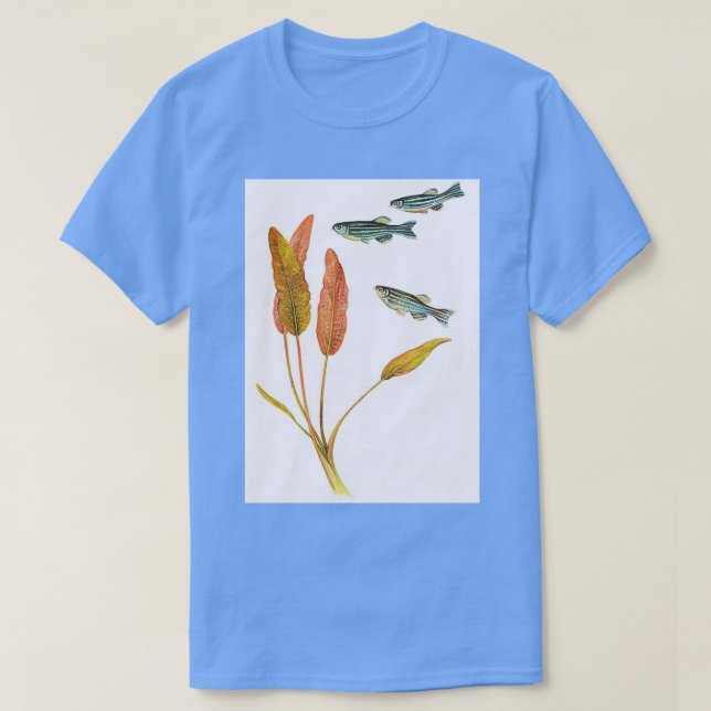 Zebrafish Brachydanio rerio T Shirt (Design framsida)