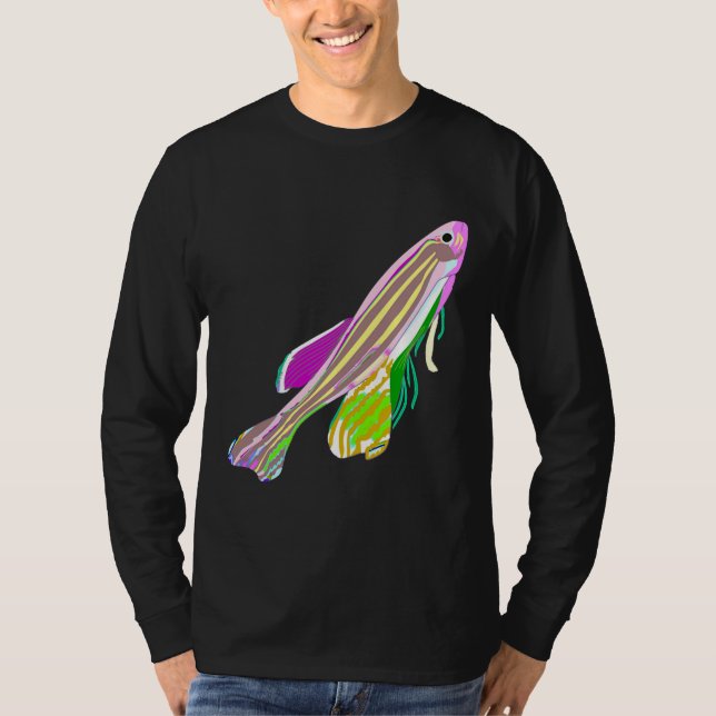 Zebrafish Zebra Fish T Shirt (Framsida)