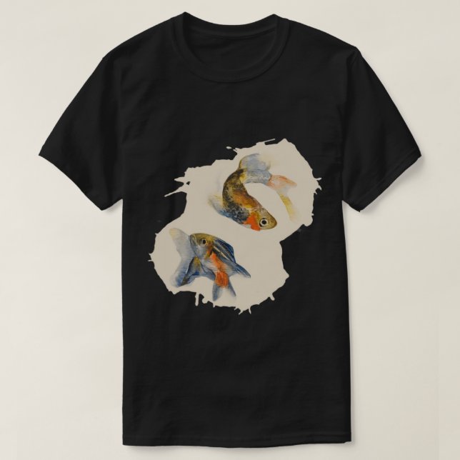 zebrafisk Danio rerio vattencolor T Shirt (Design framsida)