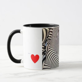 Zebratryckt kaffemug mugg