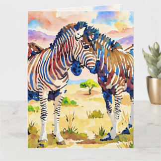zebravänner i savannen kort