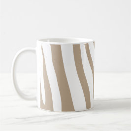 Zèbre beige kaffemugg
