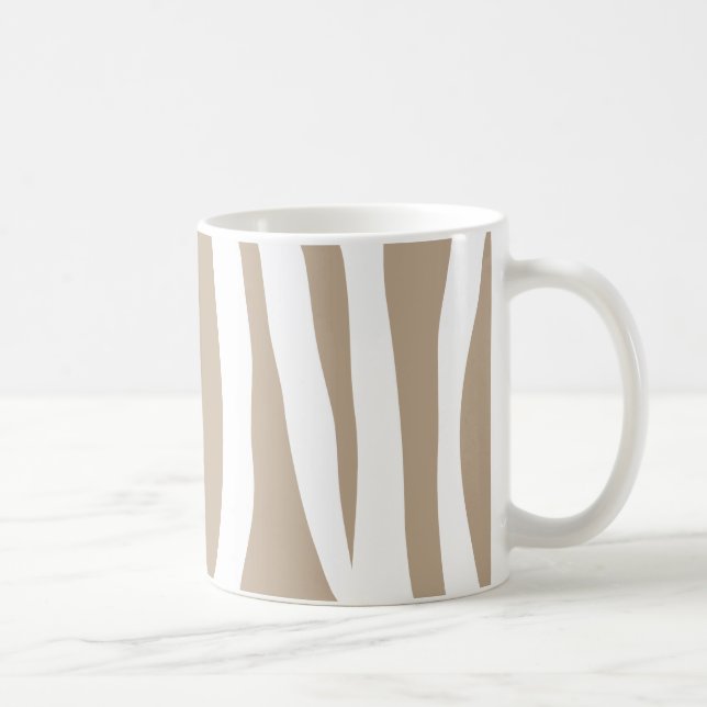 Zèbre beige kaffemugg (Höger)