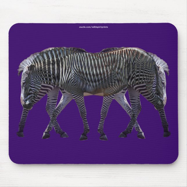 Zebröder African Horse Wildlife Art Mousepad Musmatta (Framsidan)