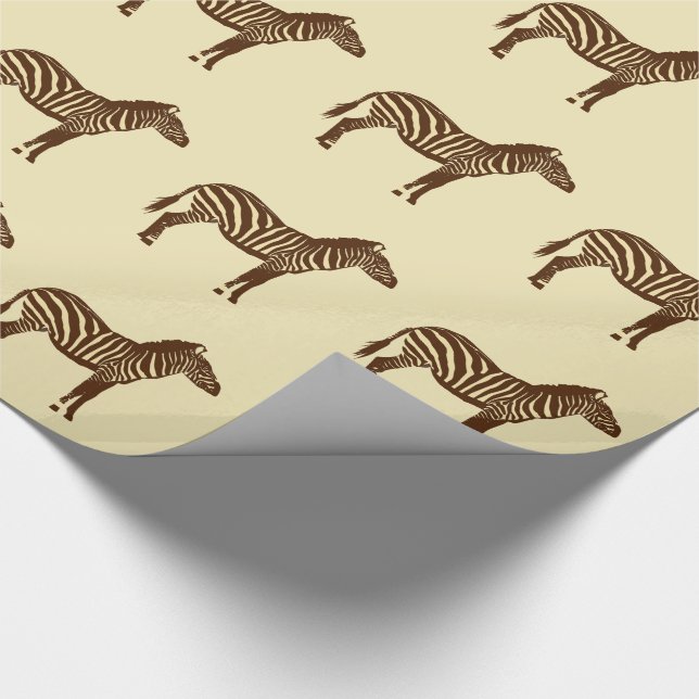 Zebröder - Choklad Brown och Camel Tan Presentpapper (Hörn)