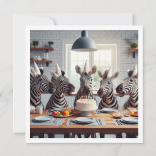 Zebröder firar, zebrafödelsedag inbjudningar