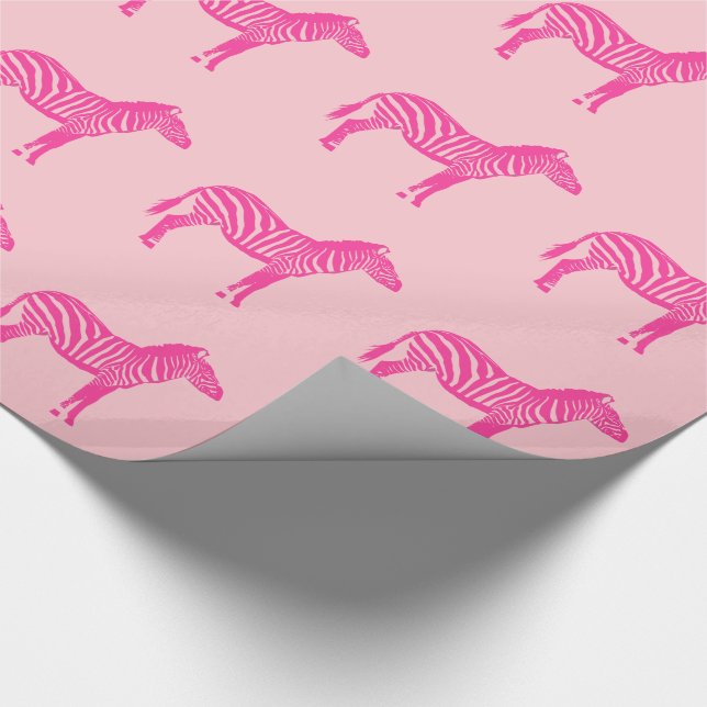 Zebröder - Fuchsia och ljusa rosa Presentpapper (Hörn)