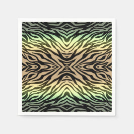 Zebröder i skogen pappersservett