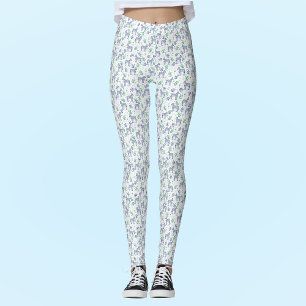 Zebröder med Martinis White Background Leggings