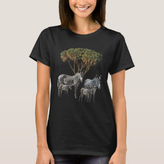 Zebror  Doumpalm  Zebra i Afrika T Shirt