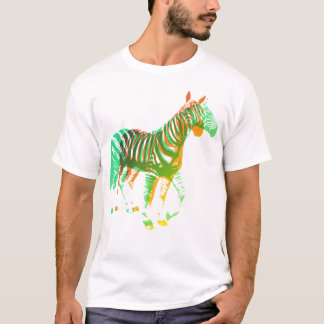 Zebror - grönt & orange t-shirt