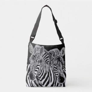 Zebrors par Crossbody Bag-familj Axelväska