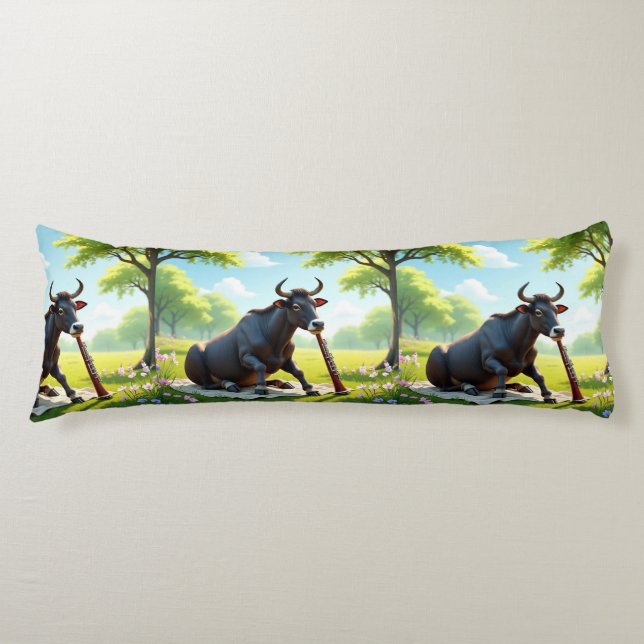 Zebu Meadow Serenade Body Pillow Kroppskudde (Framsidan)