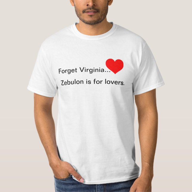 Zebulon är för lovers. t-shirt (Framsida)