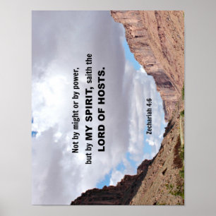 Zechariah 4:6 Inte av makt.... Poster