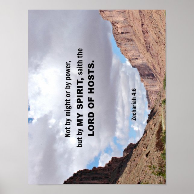 Zechariah 4:6 Inte av makt.... Poster (Framsidan)