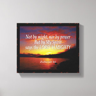 Zechariah 4:6 INTE PER MIGHT ELLER PER POWER Chris Canvastryck