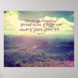 Zechariah 4:7affisch poster
