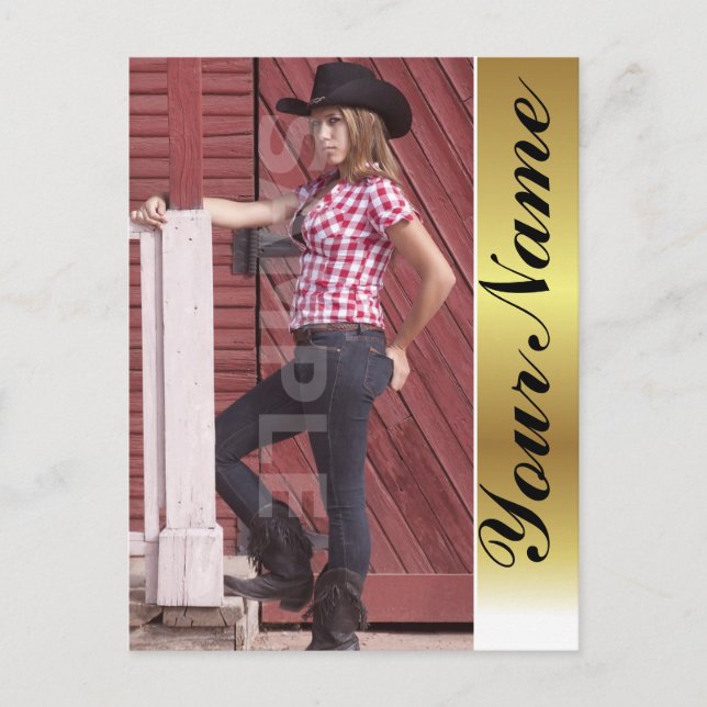 Zeds för headshot Comp Card Vykort (Framsida)