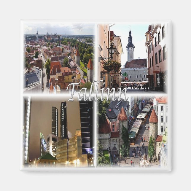 zEE003 TALLINN Estland, Fridge Magnet (Framsidan)