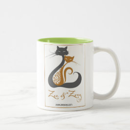 Zee & Zoey Cat Logotyp Mugg