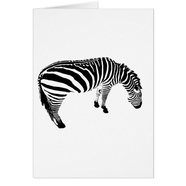 zeebra hälsningskort (Framsidan)