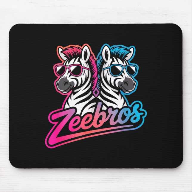 Zeebros Cute Zebra Duo Design For Zebros Lovers  Musmatta (Framsidan)