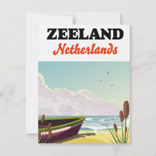 Zeeland Nederländerna strand reseinformation affis