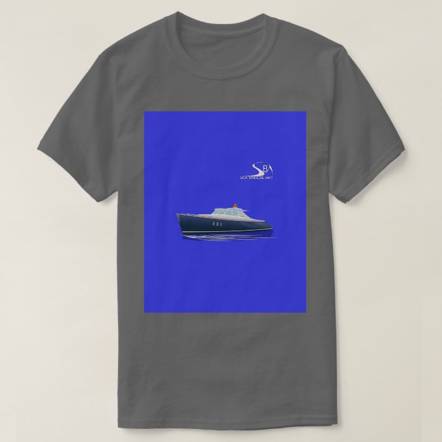 Zeelander Yacht Power 50 Ft T Shirt (Design framsida)