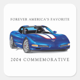 ZEEOSIX COLLECTIBLE AUTO ART FYRKANTIGT KLISTERMÄRKE