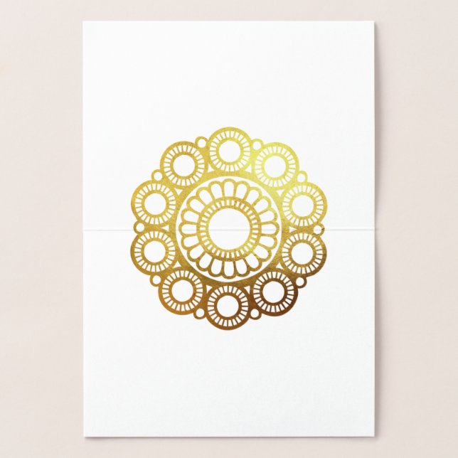Zeeuwse Knop - Guld Foilcard Folierat Kort (Insida)