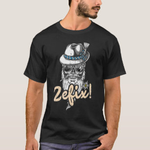 Zefix Grantler Bavarian Bua Dialect Manar Grantln T Shirt